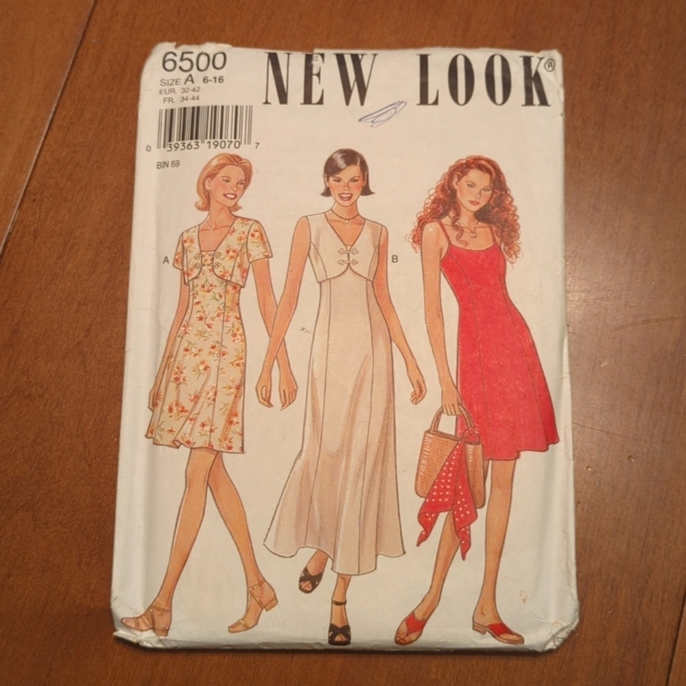 New Look Sewing Pattern 6500 Cut Size 6-16